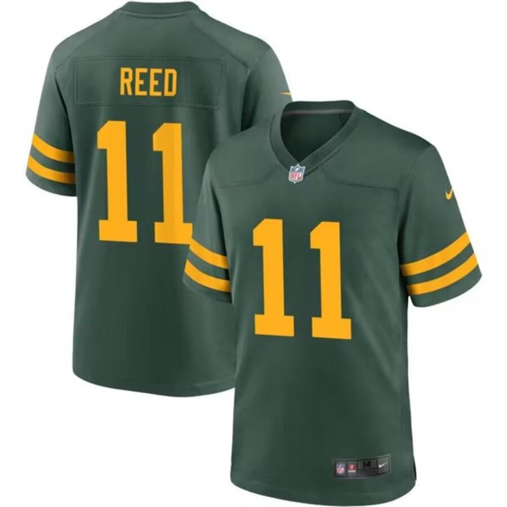 Mens Kids Youths  Jayden Reed Green Stitched Jersey